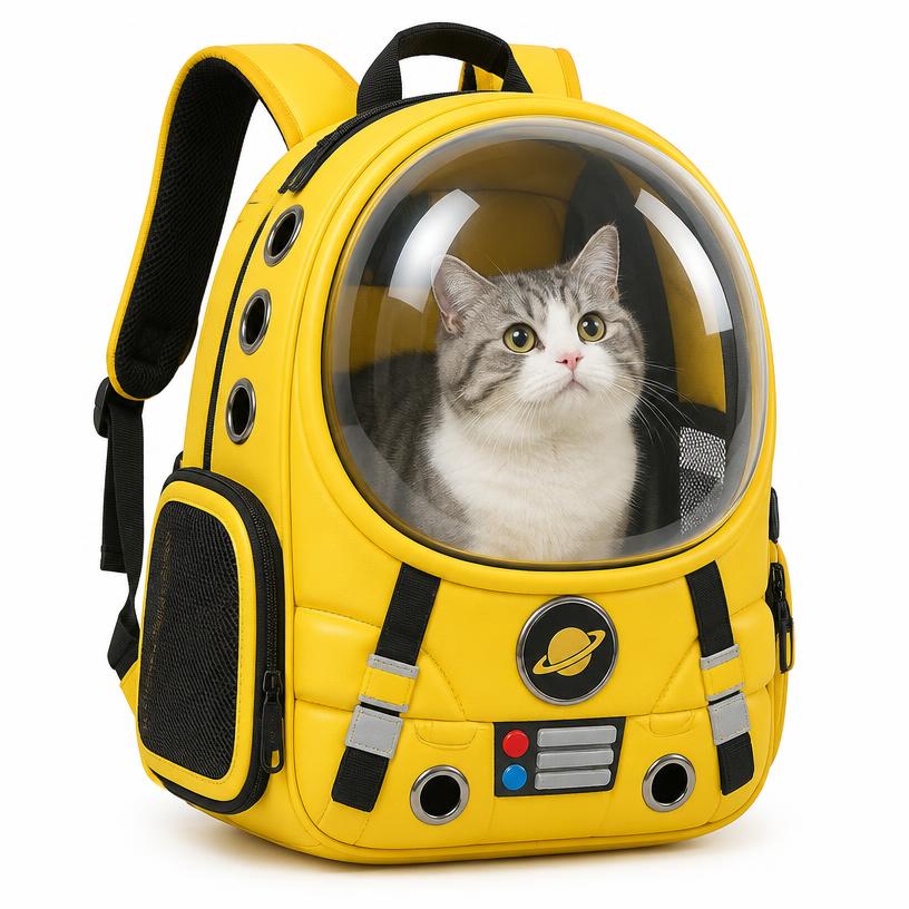 Mochila Cápsula Astronauta para Gato
